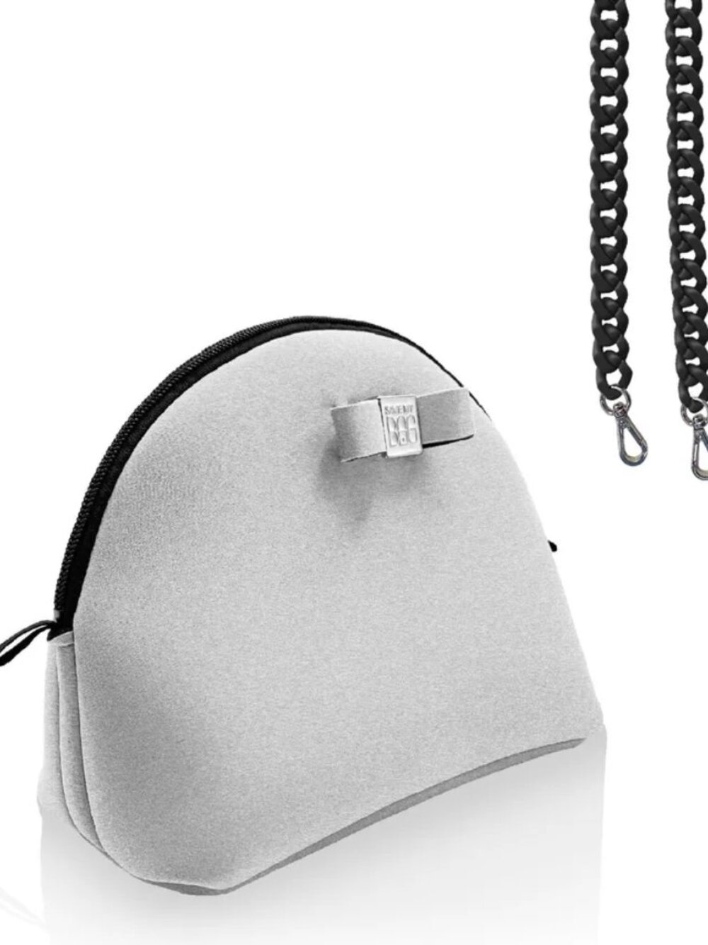 Save My Bag's T-Moon Silver Crossbody Lycra Bag